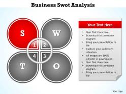 Business swot analysis template powerpoint diagram templates graphics 712