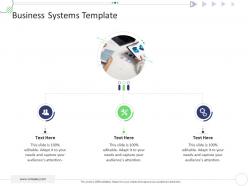 Business systems template mckinsey 7s strategic framework project management ppt summary