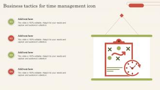 Business Tactics For Time Management Icon