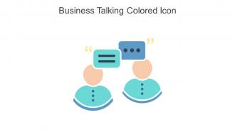 Business Talking Colored Icon In Powerpoint Pptx Png And Editable Eps Format