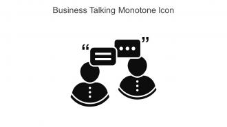 Business Talking Monotone Icon In Powerpoint Pptx Png And Editable Eps Format