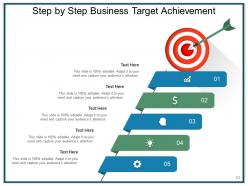 Business Target Achievement Ladder Marketing Development Strategy Mission Goal