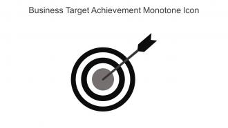 Business Target Achievement Monotone Icon In Powerpoint Pptx Png And Editable Eps Format