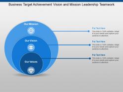 Business target achievement vision and mission leadership teamwork