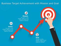 Business target achievement with mission and goal