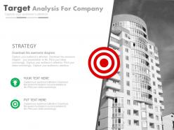 Business target analysis for company powerpoint slides