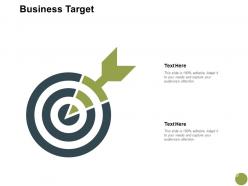 Business target arrow planning a690 ppt powerpoint presentation slides topics