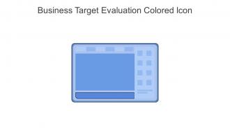 Business Target Evaluation Colored Icon In Powerpoint Pptx Png And Editable Eps Format