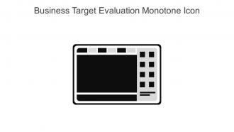 Business Target Evaluation Monotone Icon In Powerpoint Pptx Png And Editable Eps Format