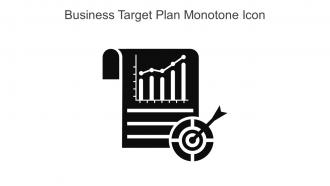 Business Target Plan Monotone Icon In Powerpoint Pptx Png And Editable Eps Format