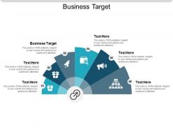 Business target ppt powerpoint presentation slides guidelines cpb
