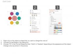 Business target review chart with strategy powerpoint slides