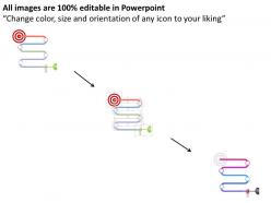 Business target roadmap infographics flat powerpoint design