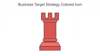 Business Target Strategy Colored Icon In Powerpoint Pptx Png And Editable Eps Format