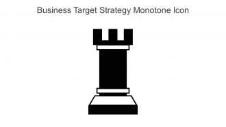 Business Target Strategy Monotone Icon In Powerpoint Pptx Png And Editable Eps Format