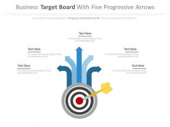 Business targets board for target analysis powerpoint slides