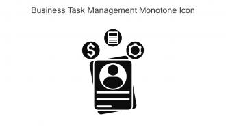 Business Task Management Monotone Icon In Powerpoint Pptx Png And Editable Eps Format