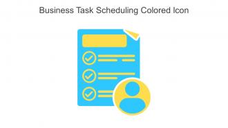 Business Task Scheduling Colored Icon In Powerpoint Pptx Png And Editable Eps Format