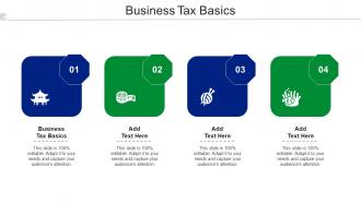 Business Tax Basics Ppt Powerpoint Presentation Pictures Templates Cpb