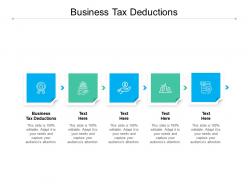 Business tax deductions ppt powerpoint outline infographic template cpb
