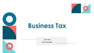 Business Tax PPT Example ST AI