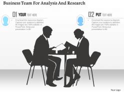 Business team for analysis and research powerpoint template