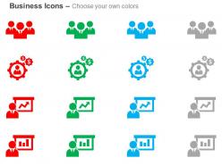 Business team gears growth bar graph representation ppt icons graphics