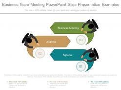 Business team meeting powerpoint slide presentation examples