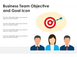 Business team objective and goal icon