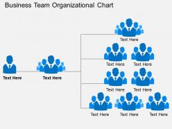 Business team organizational chart flat powerpoint design