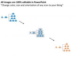 Business team organizational chart flat powerpoint design
