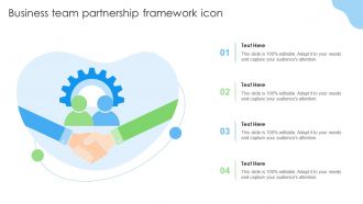 Business Team Partnership Framework Icon