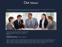 Business team with business mission powerpoint slides