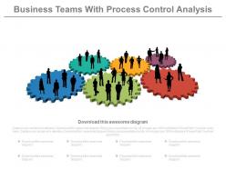 Business teams with process control analysis powerpoint slides
