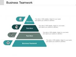 Business teamwork ppt powerpoint presentation infographics aids cpb