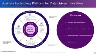 Business Technology Platform For Data Driven Innovation