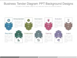 Business tender diagram ppt background designs