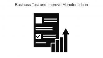 Business Test And Improve Monotone Icon In Powerpoint Pptx Png And Editable Eps Format