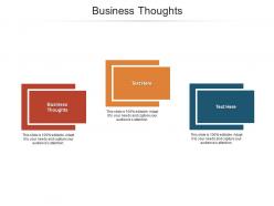 Business thoughts ppt powerpoint presentation infographic template model cpb