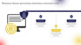 Business Threat Prevention Detection Correction Icon