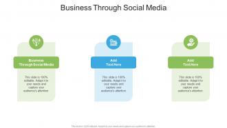 Business Through Social Media In Powerpoint And Google Slides Cpb