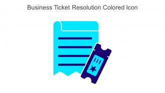 Business Ticket Resolution Colored Icon In Powerpoint Pptx Png And Editable Eps Format