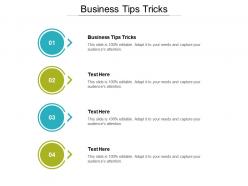 Business tips tricks ppt powerpoint presentation file slide download cpb