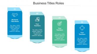 Business Titles Roles Ppt Powerpoint Presentation Summary Slide Cpb