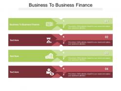 Business to business finance ppt powerpoint presentation slides themes cpb
