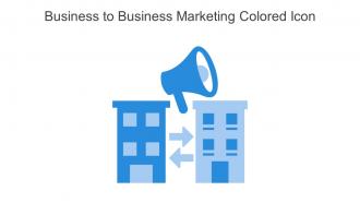 Business To Business Marketing Colored Icon In Powerpoint Pptx Png And Editable Eps Format