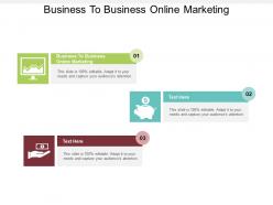 Business to business online marketing ppt powerpoint presentation slides information cpb