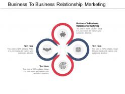 Business to business relationship marketing ppt powerpoint presentation styles background image cpb