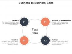 Business to business sales ppt powerpoint presentation inspiration icon cpb