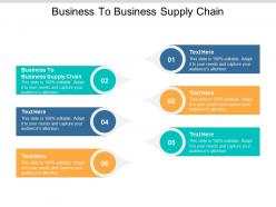 Business to business supply chain ppt powerpoint presentation slides images cpb